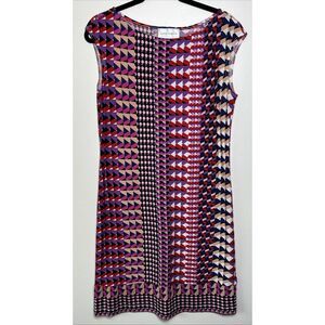 Donna Morgan Women's Multicolor Pinks Purples Sleeveless shift Dress - Size 10